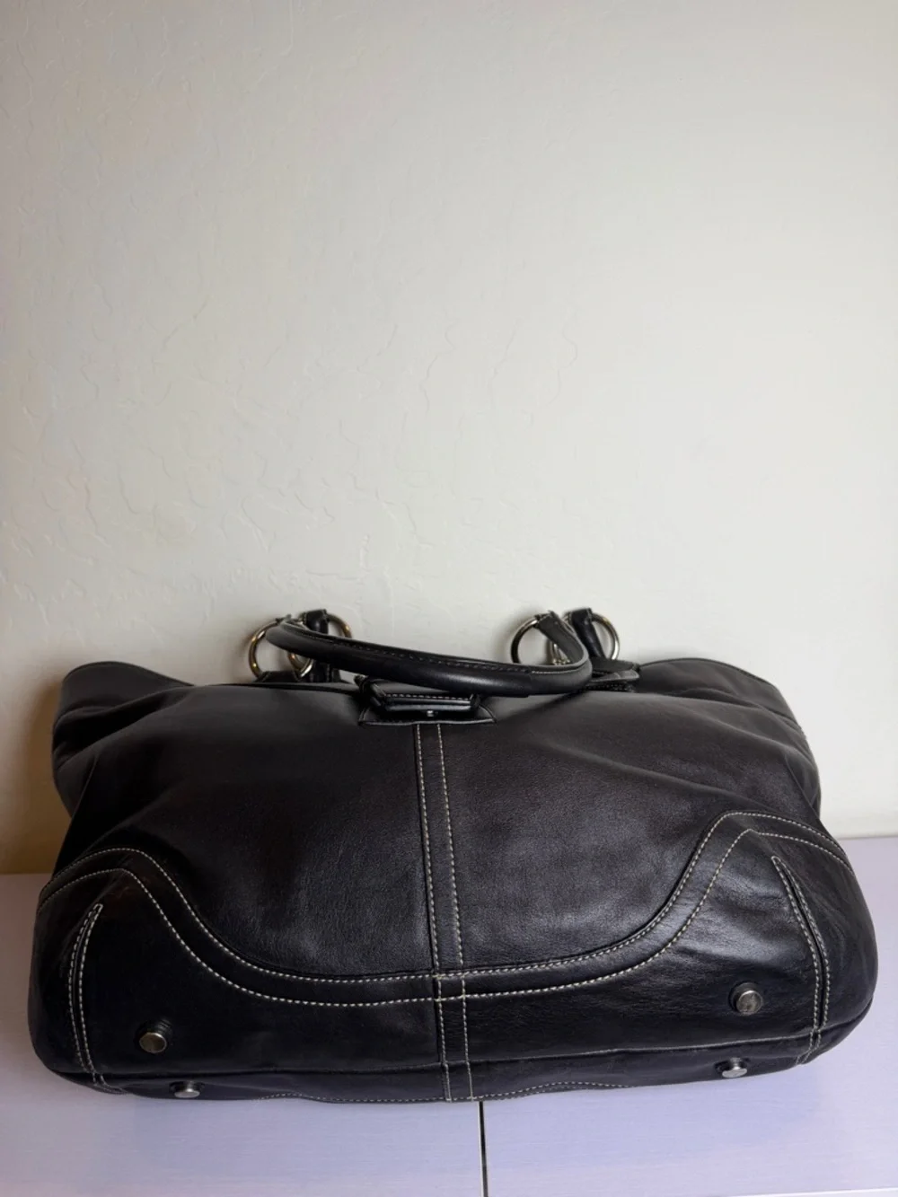 Vintage Coach Soho Large Business Tote y2k leather bag Coach